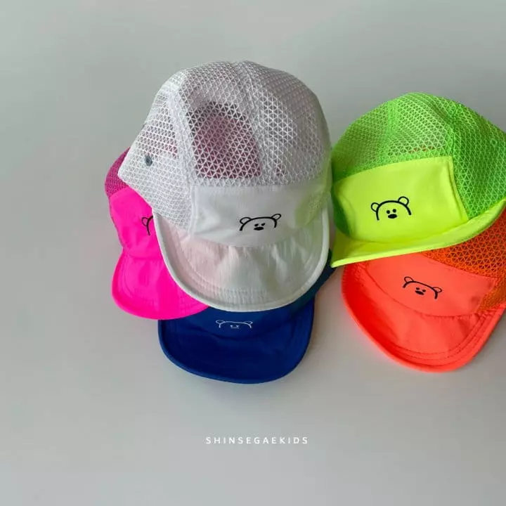 Shinseage Kids - Korean Children Fashion - #toddlerclothing - Bear Mesh Cap - 9