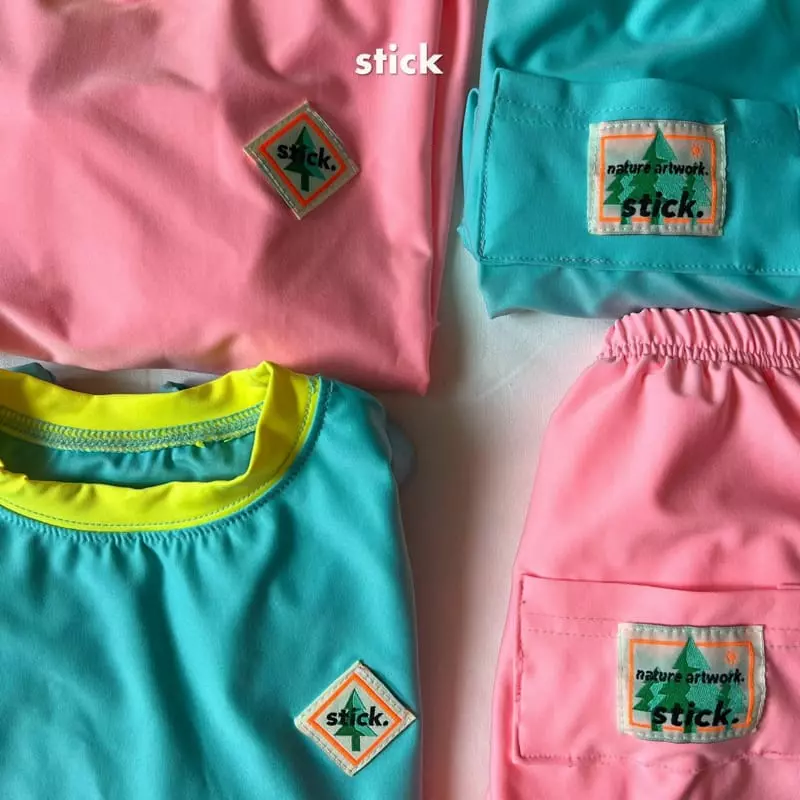 Stick - Korean Children Fashion - #Kfashion4kids - UV Multi Top Bottom Set - 6