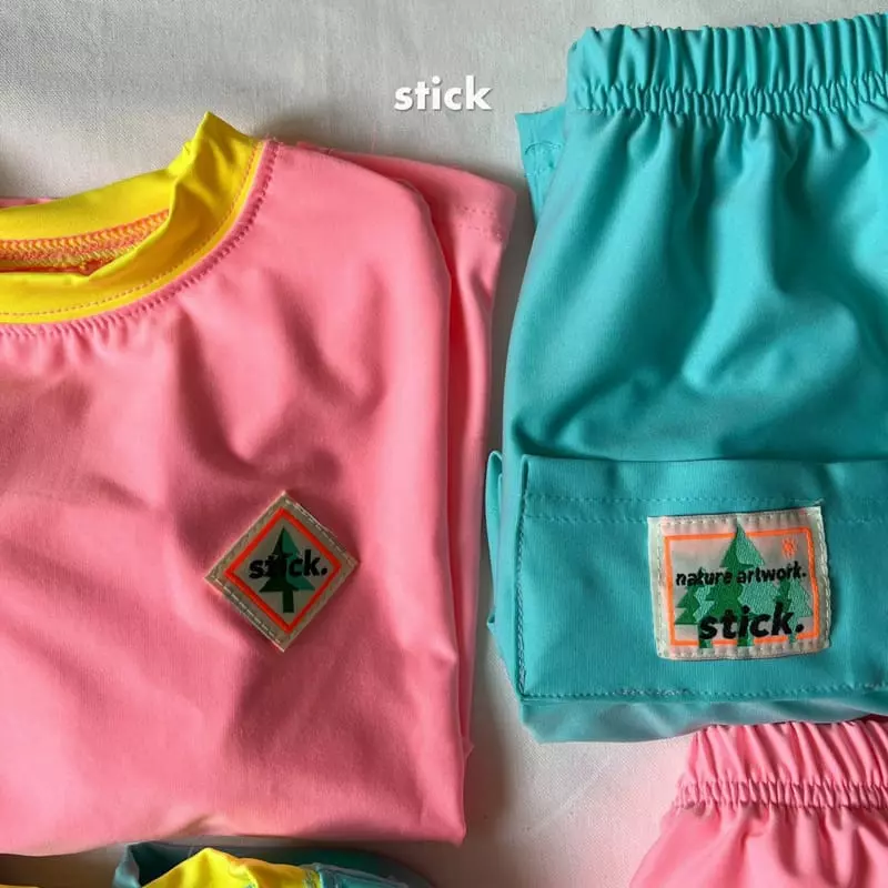 Stick - Korean Children Fashion - #prettylittlegirls - UV Multi Top Bottom Set - 10