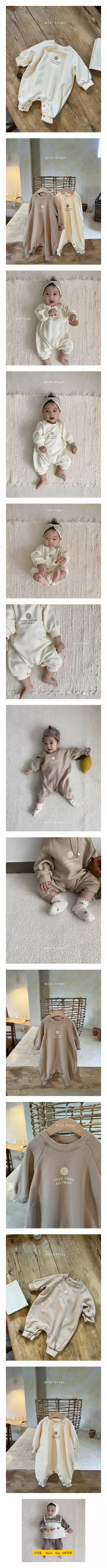 The Beige - Korean Baby Fashion - #babyoutfit - Smile Bodysuit