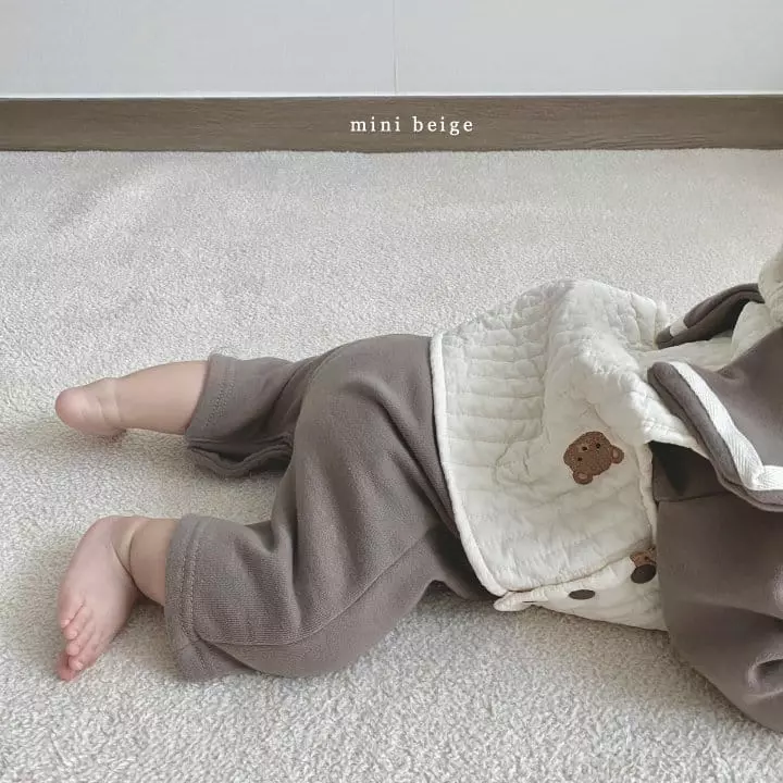 The Beige - Korean Baby Fashion - #babyoutfit - Bear Embroidery Vest - 11