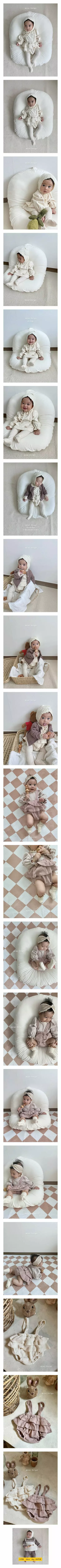 The Beige - Korean Baby Fashion - #onlinebabyboutique - Cancan Dungarees Bloomer