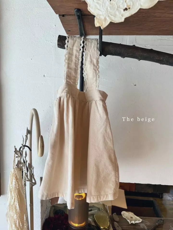 The Beige - Korean Children Fashion - #Kfashion4kids - Lace Dungarees Skirt - 5