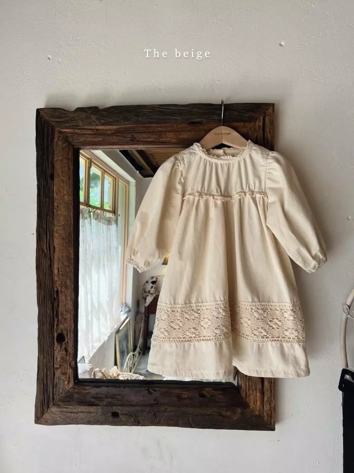The Beige - Korean Children Fashion - #Kfashion4kids - Lace One-piece - 3