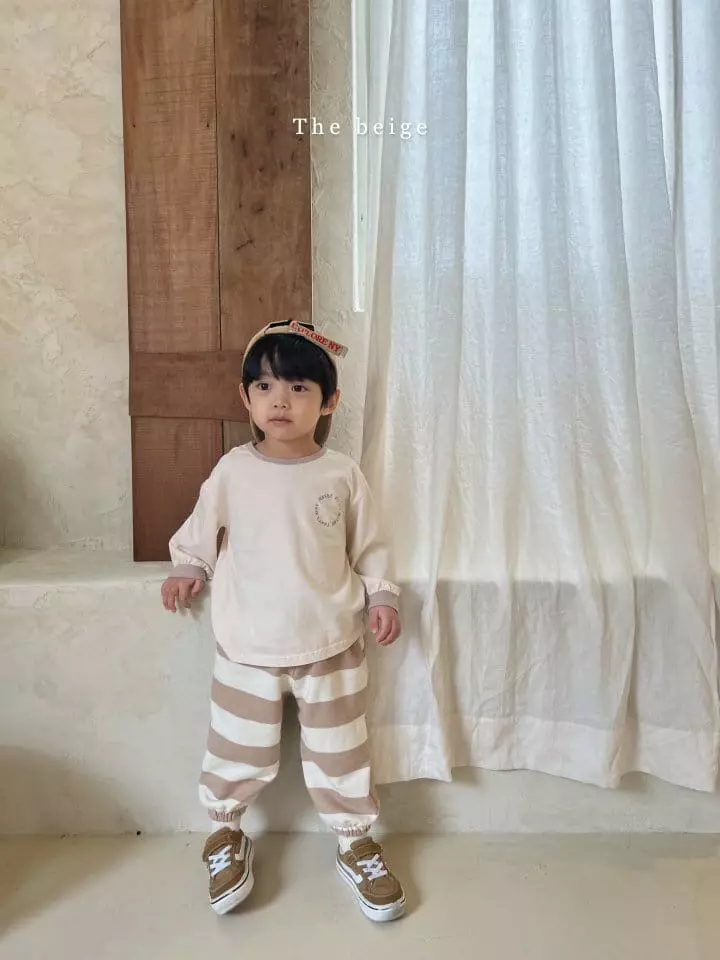 The Beige - Korean Children Fashion - #childofig - Stripes Jogger Pants - 9