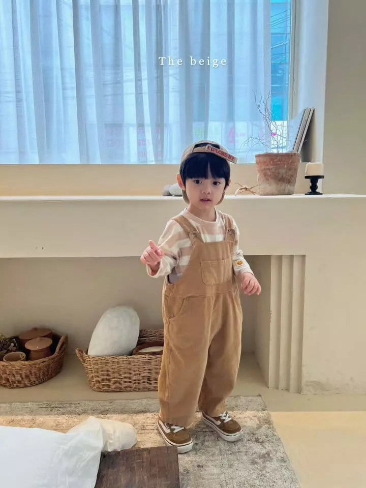 The Beige - Korean Children Fashion - #childofig - Ears Dungarees Pants - 5