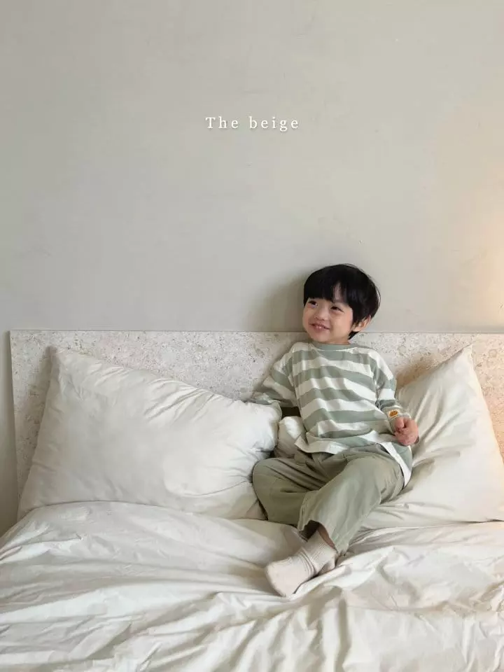 The Beige - Korean Children Fashion - #childofig - Smile Stripes Tee - 5