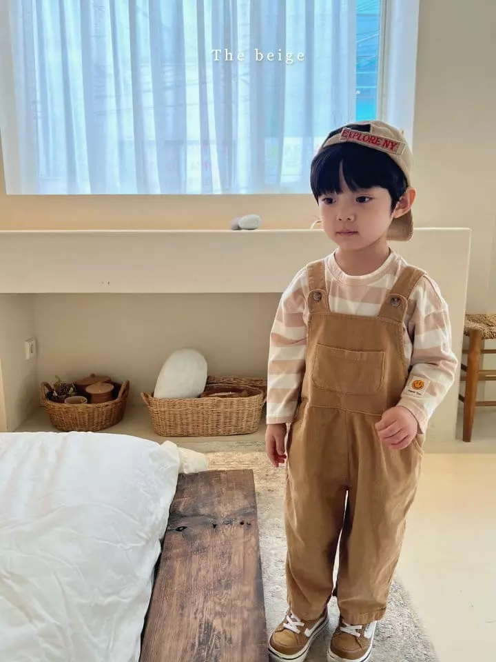 The Beige - Korean Children Fashion - #childrensboutique - Ears Dungarees Pants - 7