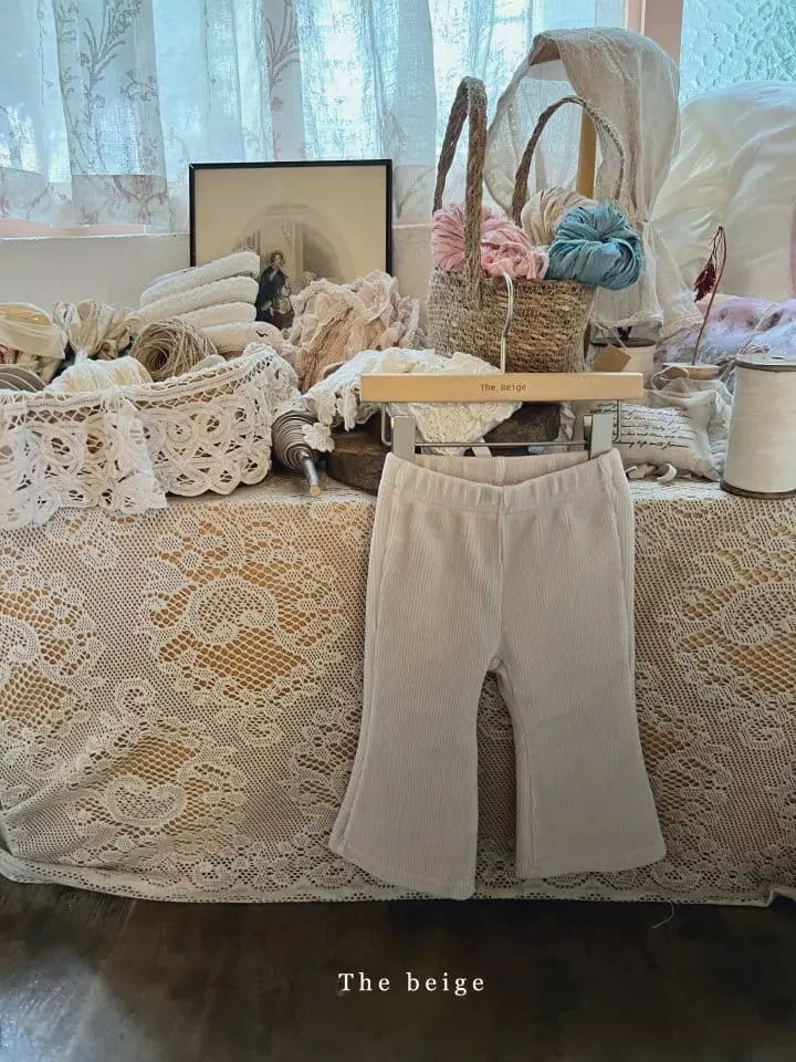 The Beige - Korean Children Fashion - #designkidswear - Rib Wie Pants - 2