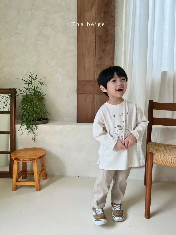 The Beige - Korean Children Fashion - #discoveringself - Long Slit Tee - 7