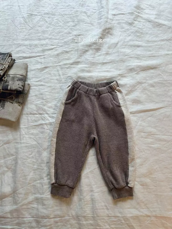 The Beige - Korean Children Fashion - #kidsshorts - Color Waffle Pants