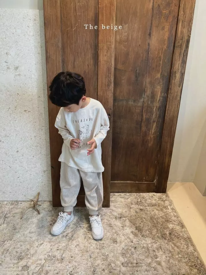 The Beige - Korean Children Fashion - #kidsshorts - Long Slit Tee - 9