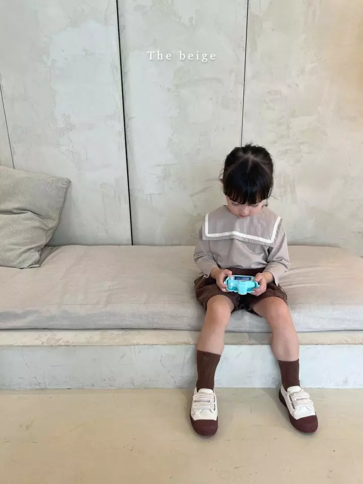 The Beige - Korean Children Fashion - #kidsshorts - Sailor Tee - 5