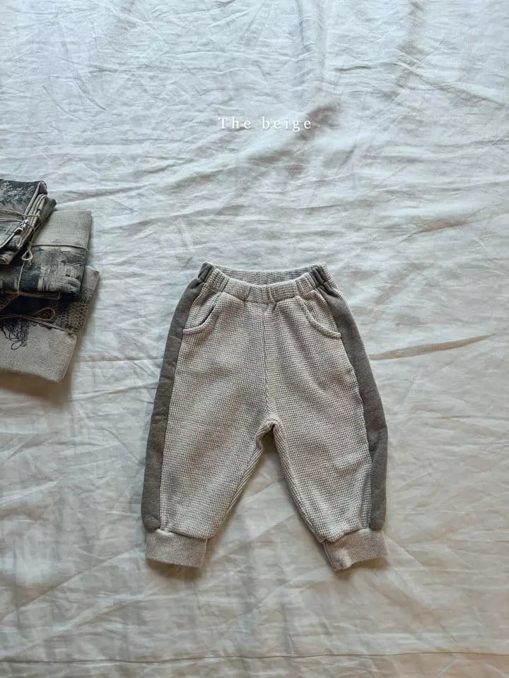 The Beige - Korean Children Fashion - #kidsstore - Color Waffle Pants - 2
