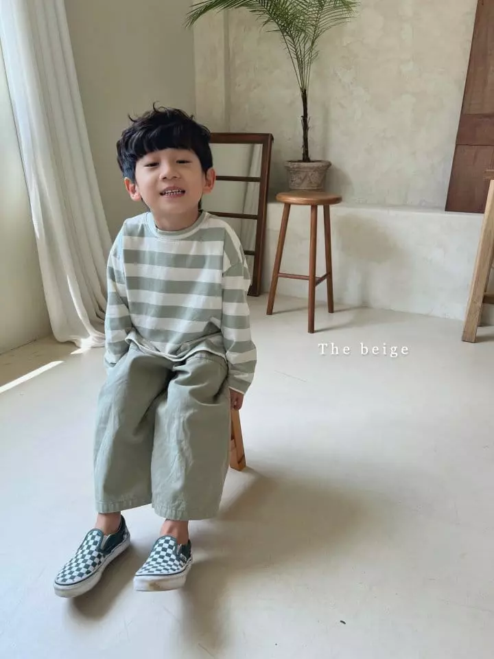 The Beige - Korean Children Fashion - #kidsstore - Smile Stripes Tee - 11