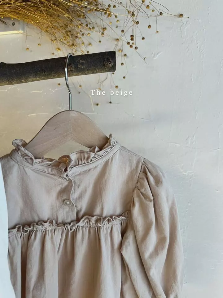 The Beige - Korean Children Fashion - #kidsshorts - Frill Blouse - 4