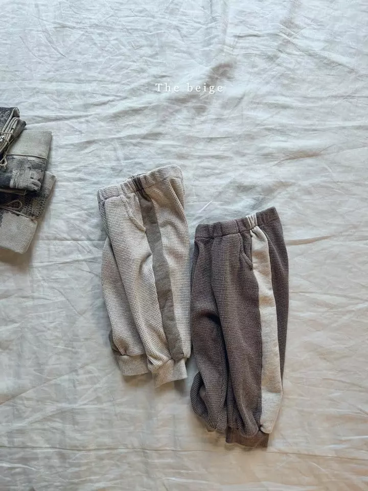 The Beige - Korean Children Fashion - #kidzfashiontrend - Color Waffle Pants - 3