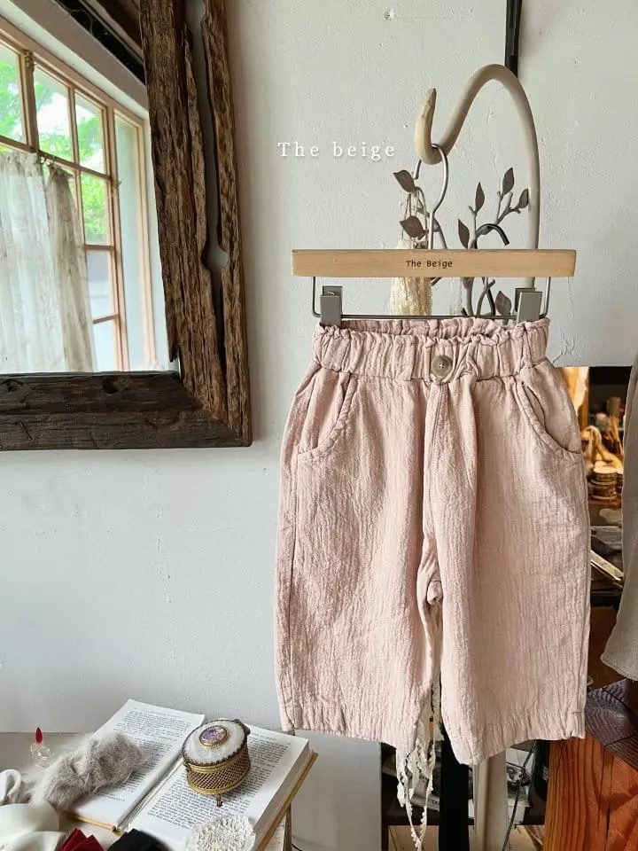 The Beige - Korean Children Fashion - #littlefashionista - Natural Baggy Pants - 2