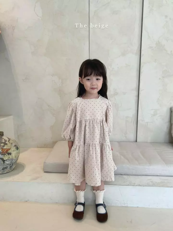 The Beige - Korean Children Fashion - #littlefashionista - Square Lace One-piece - 5