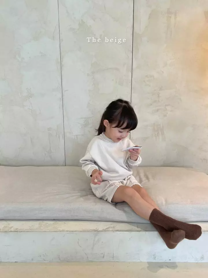 The Beige - Korean Children Fashion - #littlefashionista - Terry Top Shorts Set  - 3