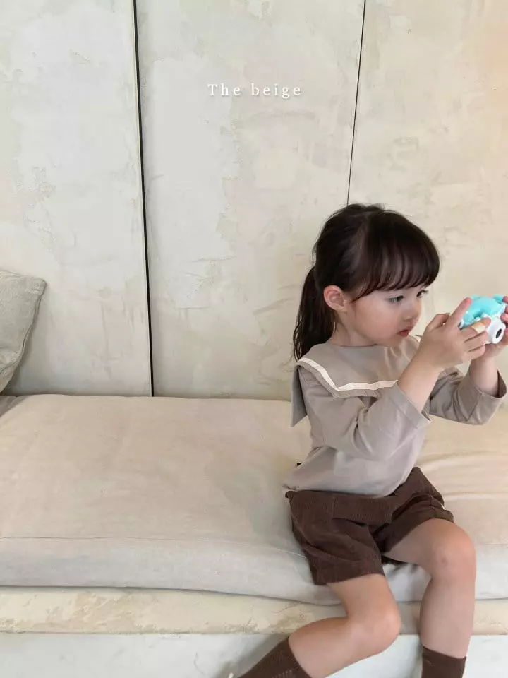 The Beige - Korean Children Fashion - #magicofchildhood - Rib Label Shorts - 8