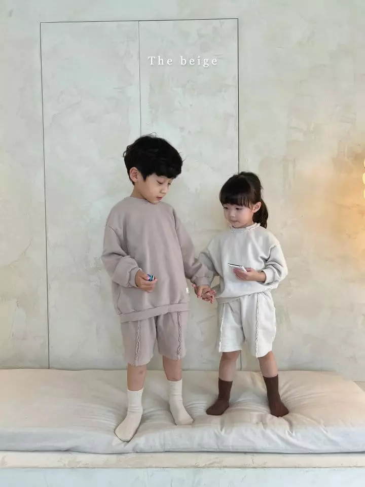 The Beige - Korean Children Fashion - #littlefashionista - Terry Top Shorts Set  - 4