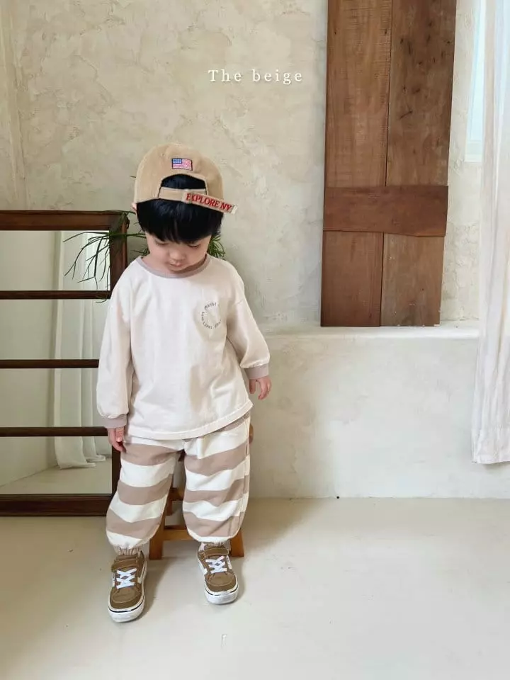 The Beige - Korean Children Fashion - #minifashionista - Stripes Jogger Pants - 6