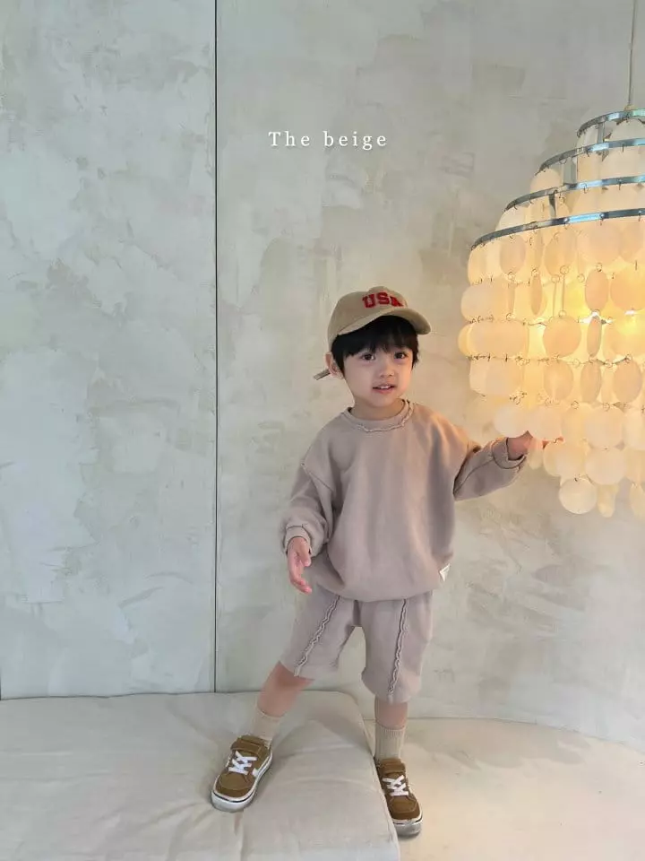 The Beige - Korean Children Fashion - #minifashionista - Terry Top Shorts Set  - 5