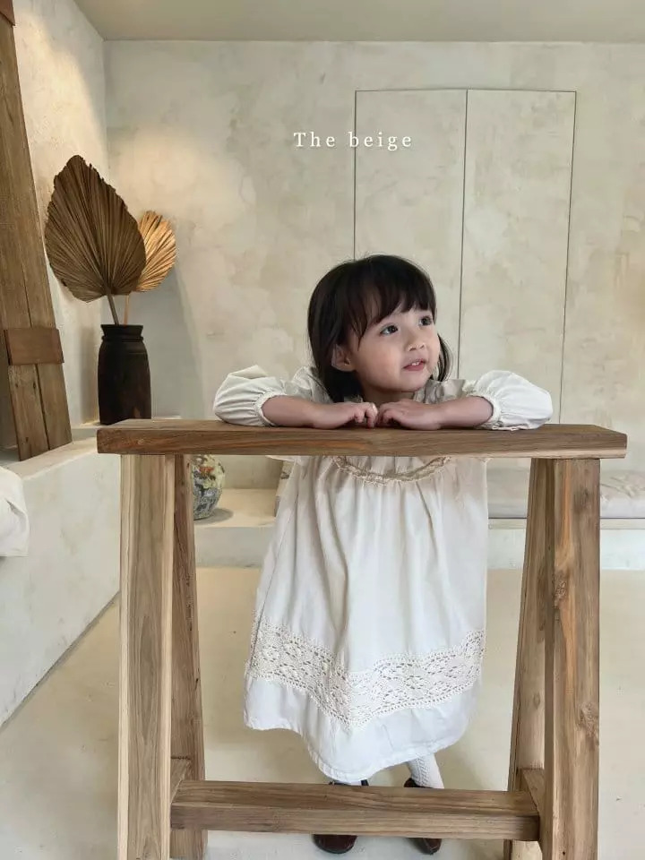 The Beige - Korean Children Fashion - #stylishchildhood - Lace One-piece - 10