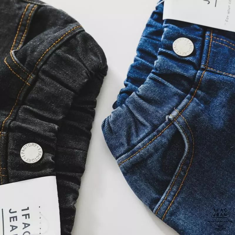 1 Fac - Korean Children Fashion - #Kfashion4kids - Wide Stone Roll-up Pants