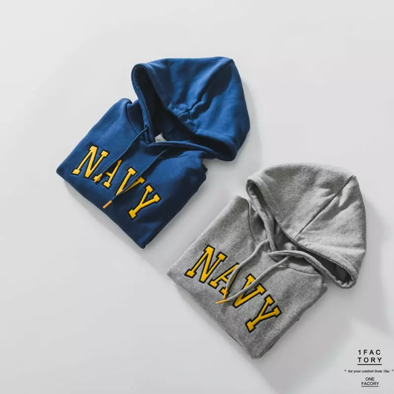 1 Fac - Korean Children Fashion - #childofig - NAVY Hoody - 12