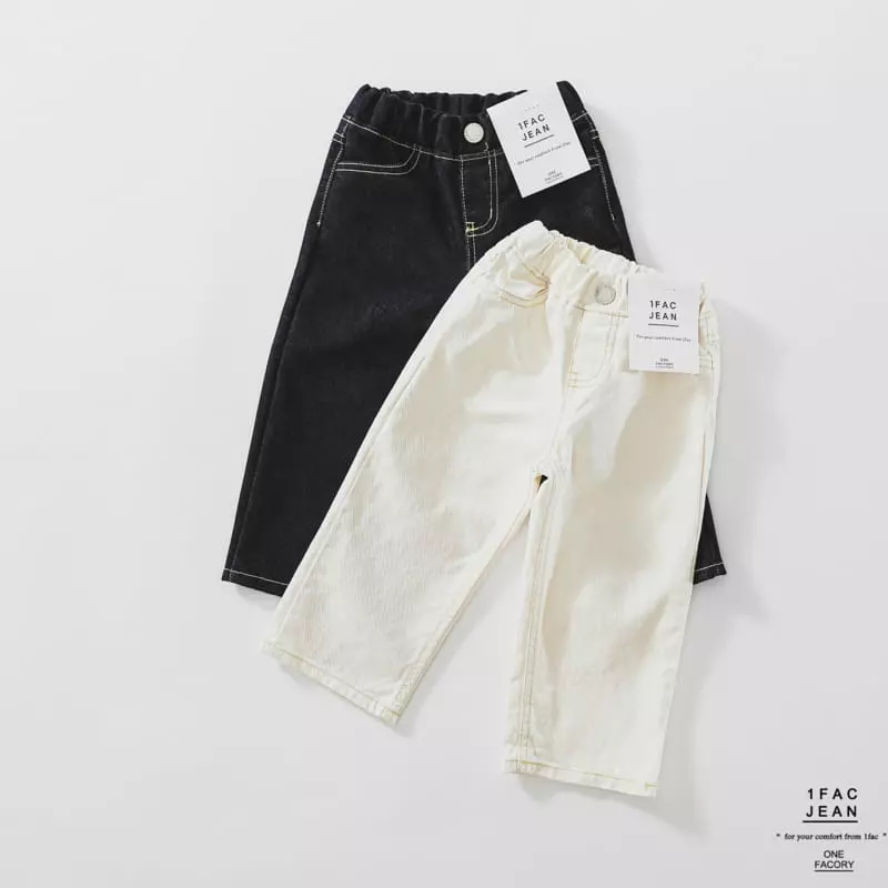 1 Fac - Korean Children Fashion - #childofig - Gold Stitch Washj Pants