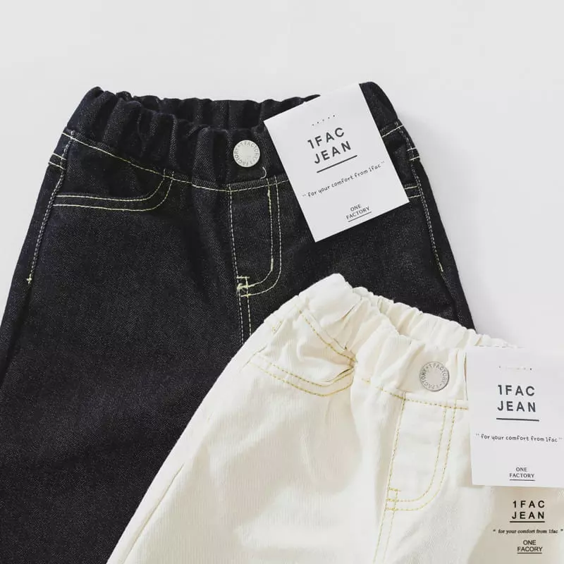 1 Fac - Korean Children Fashion - #childrensboutique - Gold Stitch Washj Pants - 2