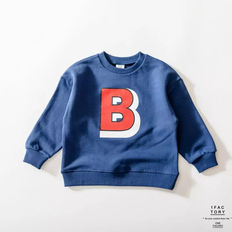 1 Fac - Korean Children Fashion - #designkidswear - B Logo Sweatshirt - 2