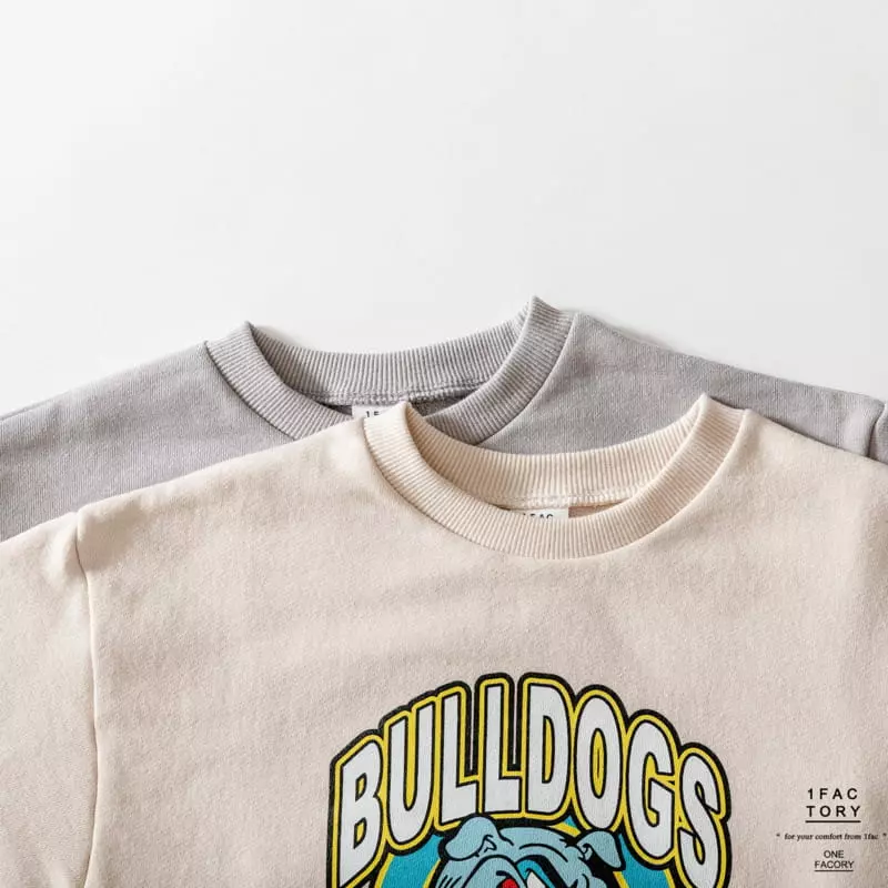 1 Fac - Korean Children Fashion - #designkidswear - Bulldog Sweatshirt