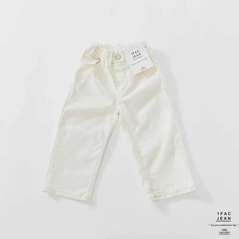 1 Fac - Korean Children Fashion - #designkidswear - Gold Stitch Washj Pants - 3