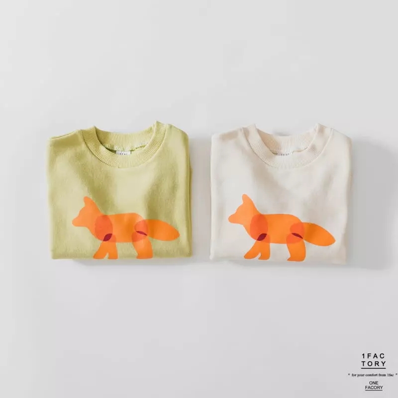 1 Fac - Korean Children Fashion - #designkidswear - Orange Fox Sweatshirt - 12