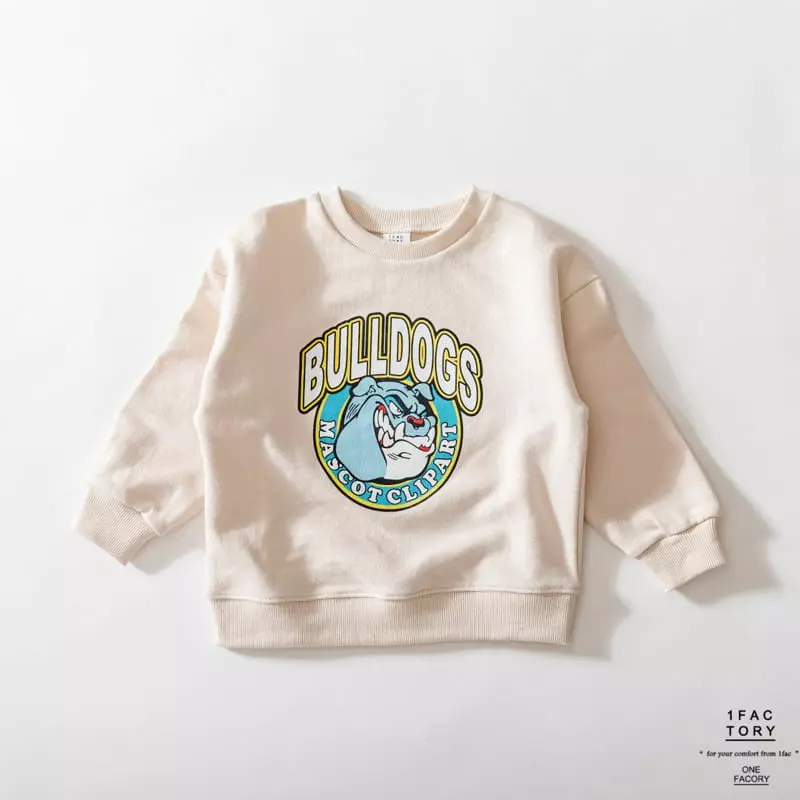 1 Fac - Korean Children Fashion - #discoveringself - Bulldog Sweatshirt - 2