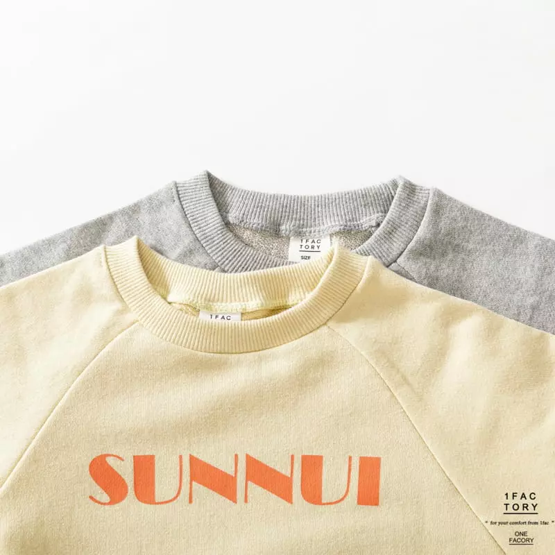 1 Fac - Korean Children Fashion - #discoveringself - Sun Raglan Sweatshirt