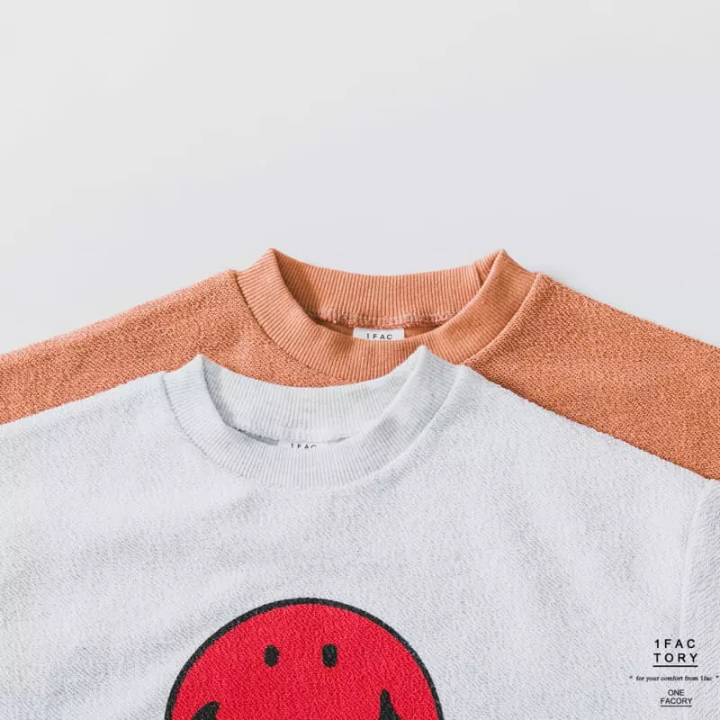1 Fac - Korean Children Fashion - #fashionkids - Red Smile Sweatshirt - 8