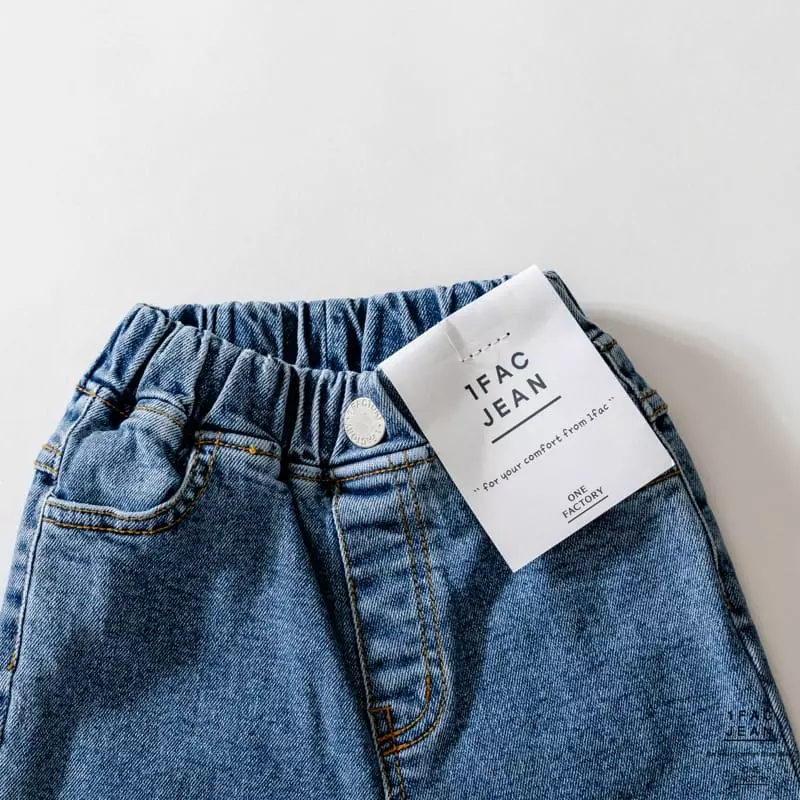 1 Fac - Korean Children Fashion - #discoveringself - Stone Cutting Jeans - 4