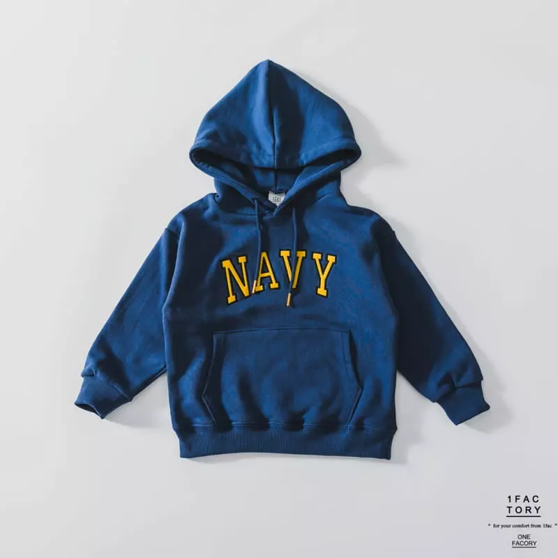 1 Fac - Korean Children Fashion - #kidsshorts - NAVY Hoody - 3
