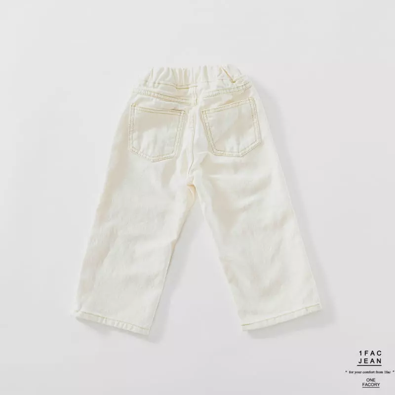 1 Fac - Korean Children Fashion - #kidsshorts - Gold Stitch Washj Pants - 6