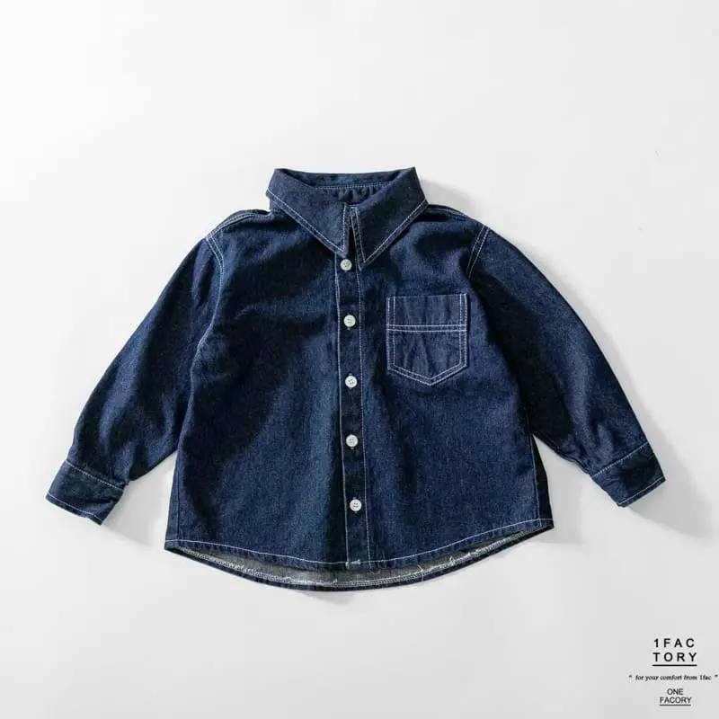 1 Fac - Korean Children Fashion - #fashionkids - Big Collar Shirt - 4