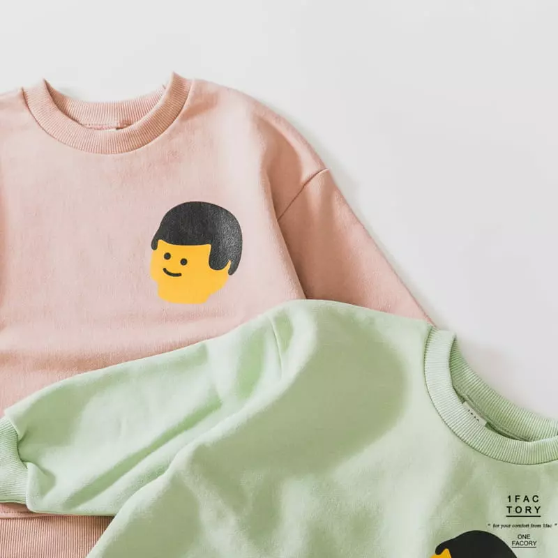1 Fac - Korean Children Fashion - #kidsstore - Lego Face Sweatshirt - 7