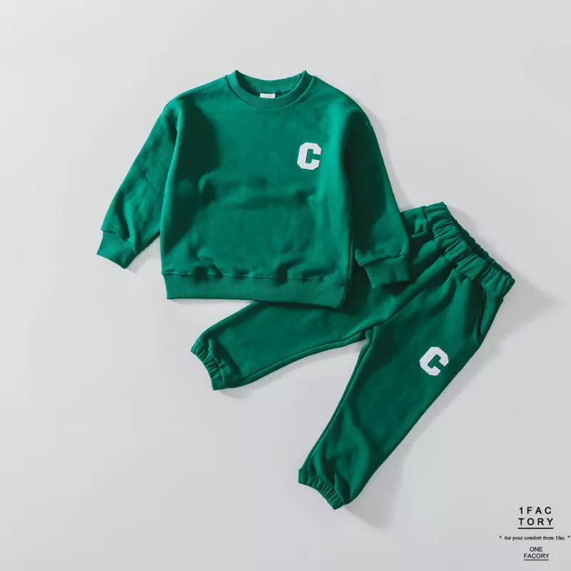 1 Fac - Korean Children Fashion - #kidsstore - C Logo Top Bottom Set - 3