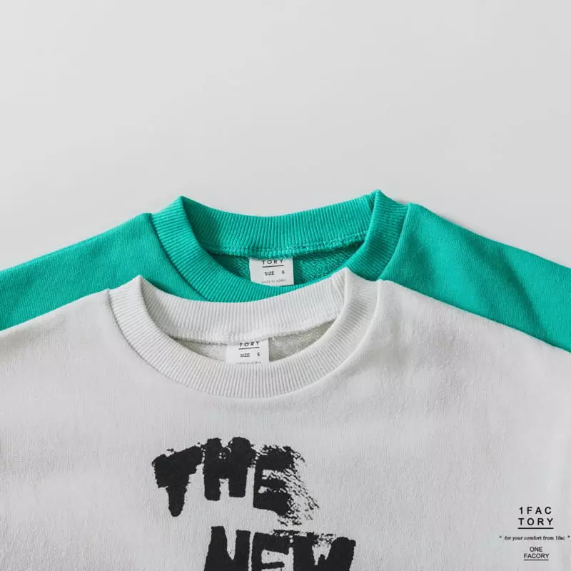 1 Fac - Korean Children Fashion - #kidsstore - Painting Lettering Sweatshirt
