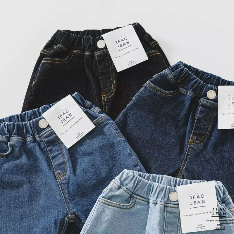 1 Fac - Korean Children Fashion - #kidzfashiontrend - One Wash Jeans