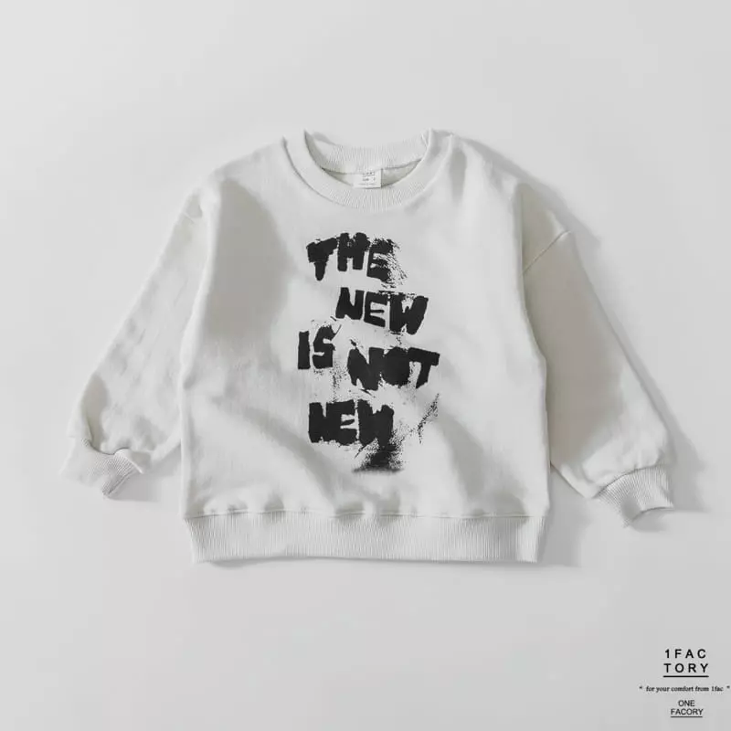 1 Fac - Korean Children Fashion - #kidzfashiontrend - Painting Lettering Sweatshirt - 2