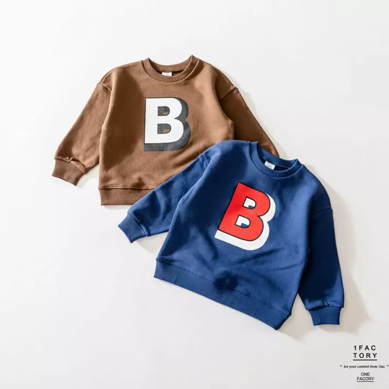 1 Fac - Korean Children Fashion - #littlefashionista - B Logo Sweatshirt - 9